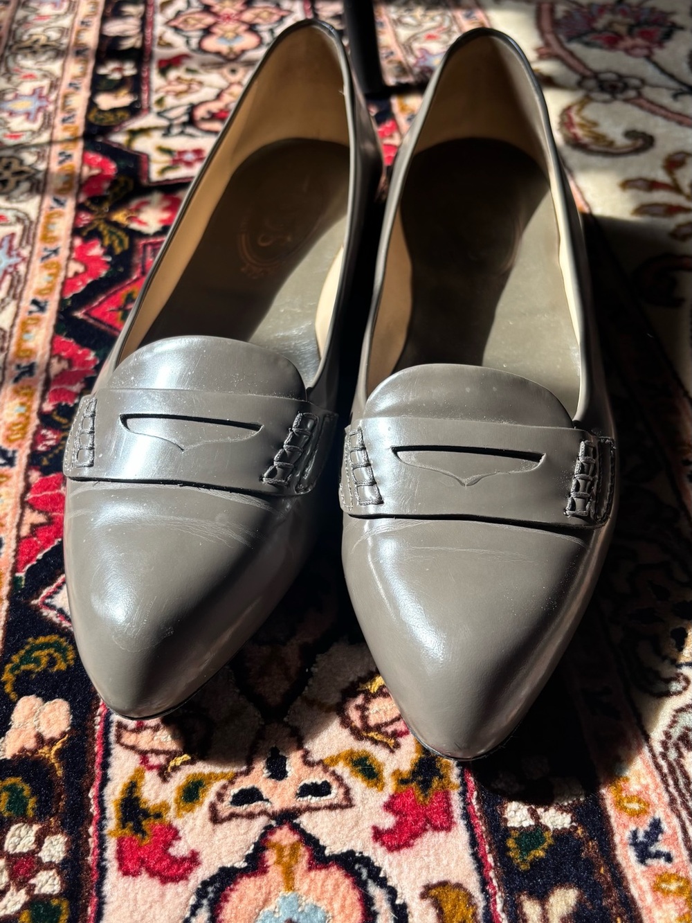 Tod’s patent leather loafer flats
